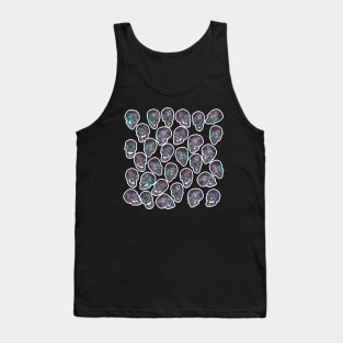 Skull Repeat †††† Graphic Design Pattern Tank Top